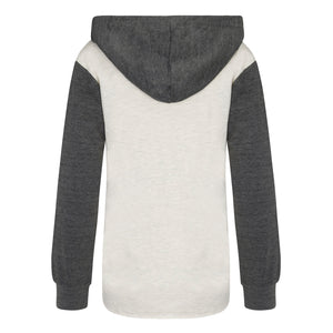 MV Sport Women’s French Terry Hooded Pullover with Colorblocked Sleeves